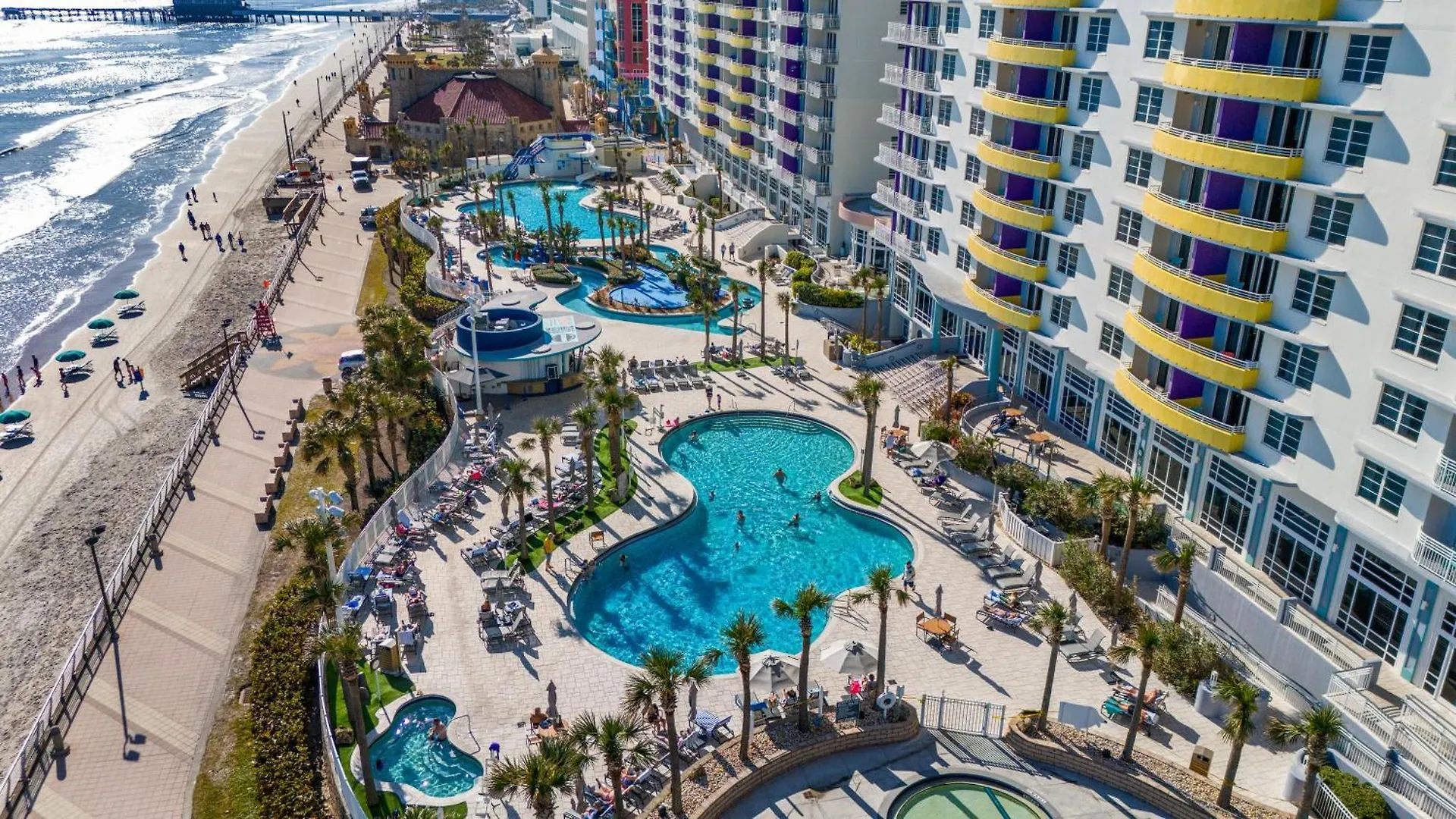 Luxurious Oceanfront Haven, Newly Remodeled 1Br With All-New Furnishings At The Wyndham Ocean Walk Daytona Beach 0*,
